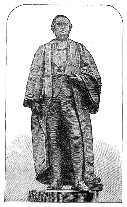 Framed Print : Statue of the late Rev. Dr. Norman Macleod, at Glasgow, 1881. Creator: Unknown Framed Print : Statue of the late Rev. Dr. Norman Macleod, at Glasgow, 1881. Creator: Unknown