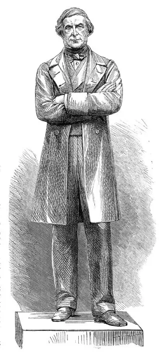 Framed Print : Statue of the late Sir G. C. Lewis at Hereford, by Baron Marochetti, 1864. Creator: Unknown Framed Print : Statue of the late Sir G. C. Lewis at Hereford, by Baron Marochetti, 1864. Creator: Unknown