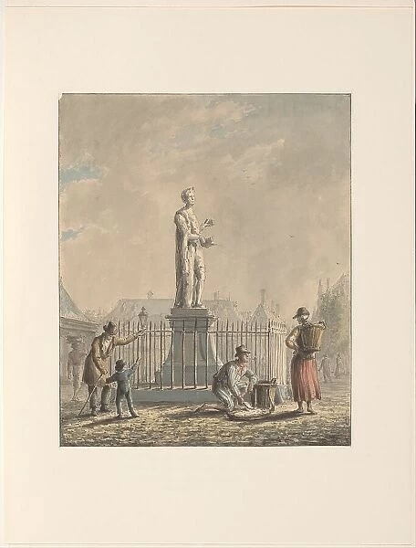 Statue of Laurens Jansz. Coster in Haarlem, 1780-1836. Creator: Johannes Jelgerhuis