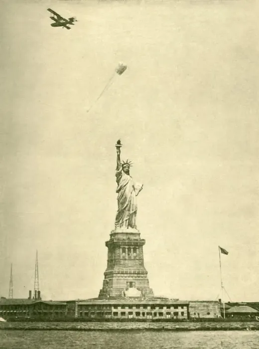 Framed Print : The Statue of Liberty, with Uplifted Torchlight, New York Harbour, c1930. Creator: Unknown