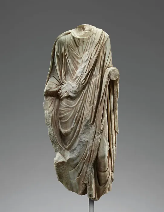Framed Print : Statue of a Man Wearing a Toga, A.D. 50-100. Creator: Unknown Framed Print : Statue of a Man Wearing a Toga, A.D. 50-100. Creator: Unknown