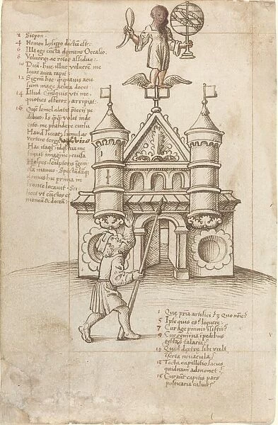 The Statue of Opportunity and the Passer-by [fol. 8 recto], c. 1512  /  1515