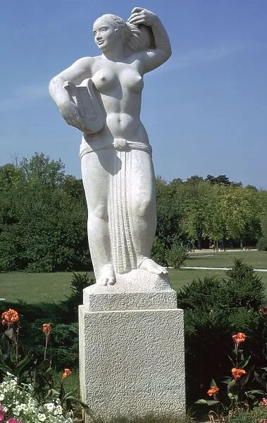Statue in the park at Keszthely