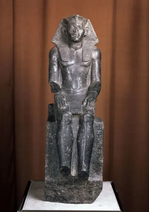 Framed Print : Statue of the Pharaoh Amenemhat III, 19th century BC Framed Print : Statue of the Pharaoh Amenemhat III, 19th century BC