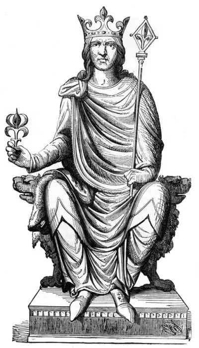 Framed Print : Statue of Philip Augustus, King of France, 13th century (1882-1884) Framed Print : Statue of Philip Augustus, King of France, 13th century (1882-1884)