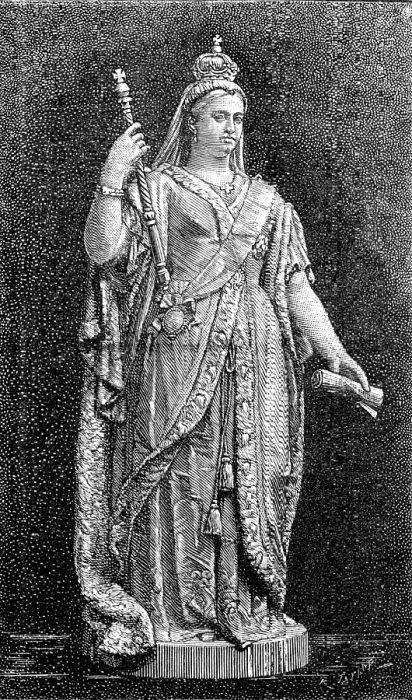 Framed Print : Statue of the Queen, for Government Offices, Sydney, New South Wales, 1883. Creator: Unknown Framed Print : Statue of the Queen, for Government Offices, Sydney, New South Wales, 1883. Creator: Unknown