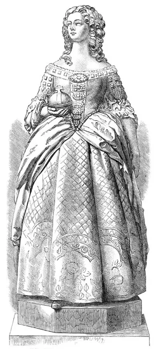 Framed Print : Statue of Queen Mary II. by A. Munro, in Westminster Hall, 1869. Creator: Unknown Framed Print : Statue of Queen Mary II. by A. Munro, in Westminster Hall, 1869. Creator: Unknown