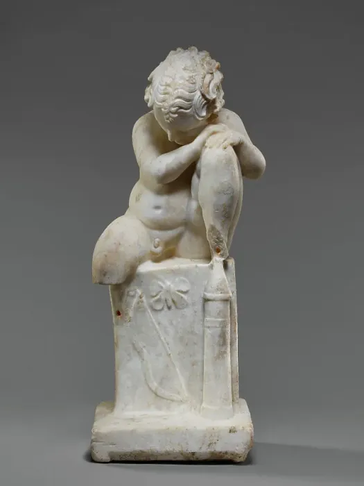 Framed Print : Statue of a Seated Cupid, first half of 2nd century A.D. Creator: Unknown Framed Print : Statue of a Seated Cupid, first half of 2nd century A.D. Creator: Unknown