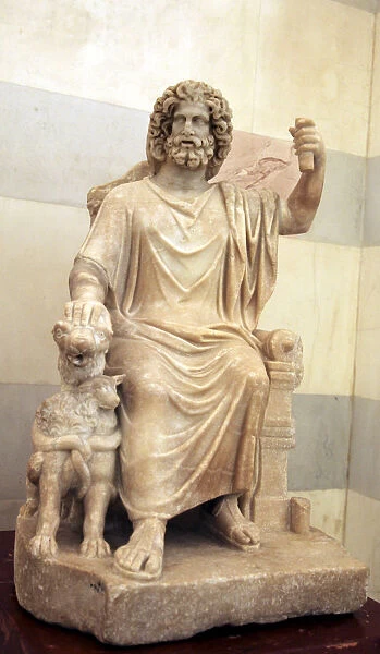 Statue of Serapis, Greco- Egyptian God of the Underworld