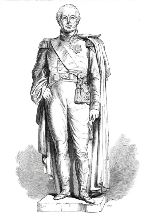 Framed Print : Statue of Sir Charles Metcalfe, 1844. Creator: Unknown Framed Print : Statue of Sir Charles Metcalfe, 1844. Creator: Unknown