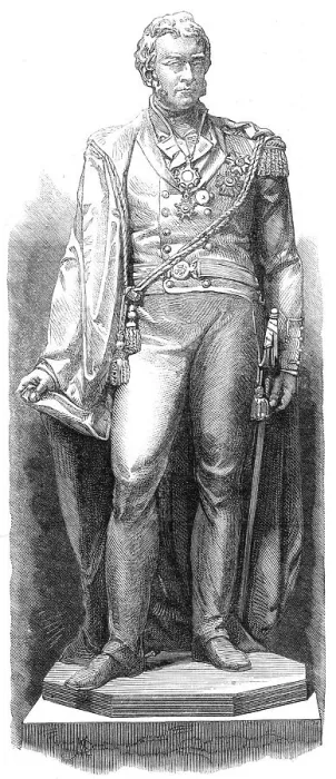 Framed Print : Statue of Sir James M'Grigor...late Director-General, Army Medical Department, by M. Noble... 1865. Creator: Unknown Framed Print : Statue of Sir James M'Grigor...late Director-General, Army Medical Department, by M. Noble... 1865. Creator: Unknown