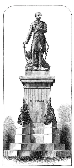 Framed Print : Statue of Sir James Outram, Thames Embankment, 1871. Creator: Unknown Framed Print : Statue of Sir James Outram, Thames Embankment, 1871. Creator: Unknown