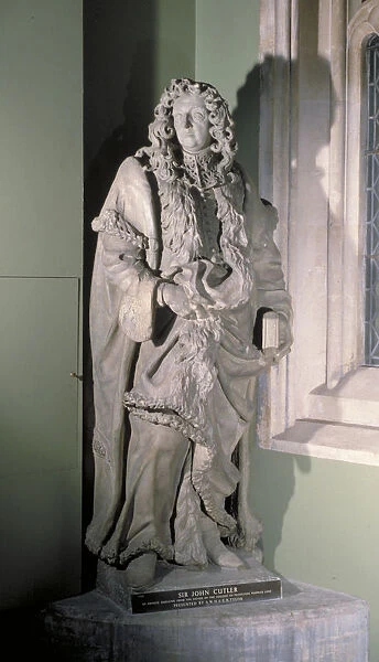 Statue of Sir John Cutler, English merchant, philanthropist and politician, 17th century