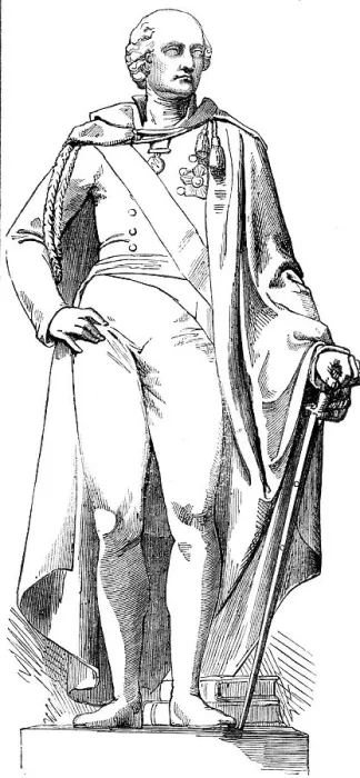 Framed Print : Statue of Sir John Malcolm, in Westminster Abbey, 1857. Creator: Unknown Framed Print : Statue of Sir John Malcolm, in Westminster Abbey, 1857. Creator: Unknown