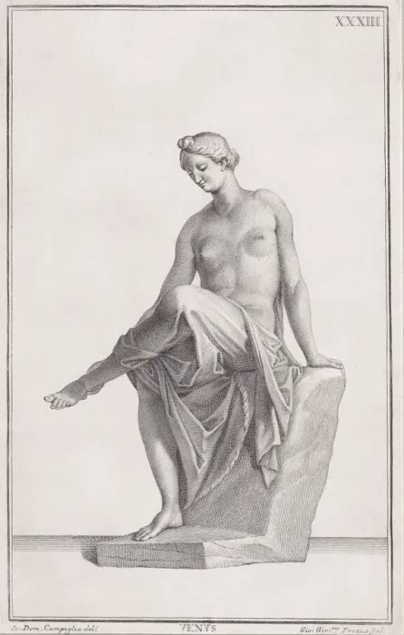 Framed Print : Statue of Venus, 1734. Creator: Giovanni Girolamo Frezza Framed Print : Statue of Venus, 1734. Creator: Giovanni Girolamo Frezza