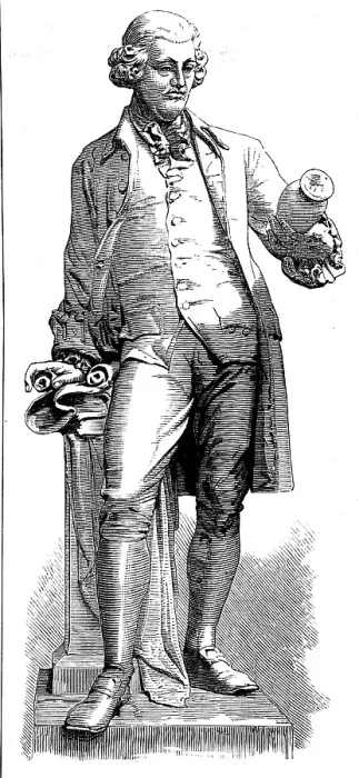 Framed Print : Statue of Wedgwood at the Wedgwood Memorial Institute, Burslem, 1873. Creator: Unknown Framed Print : Statue of Wedgwood at the Wedgwood Memorial Institute, Burslem, 1873. Creator: Unknown