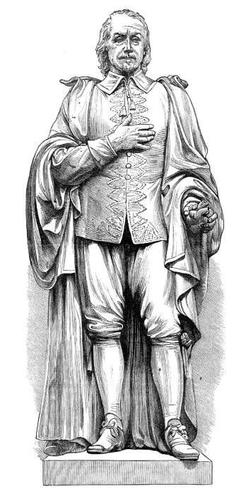 Framed Print : Statue of William Harvey, discoverer of the circulation of the blood, at Folkestone, 1881. Creator: Unknown Framed Print : Statue of William Harvey, discoverer of the circulation of the blood, at Folkestone, 1881. Creator: Unknown