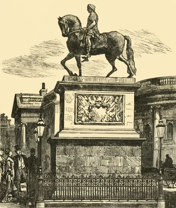 Framed Print : The Statue of William III, 1898. Creator: Unknown Framed Print : The Statue of William III, 1898. Creator: Unknown
