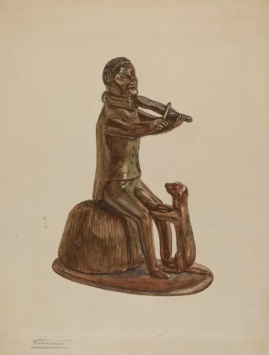 Framed Print : Statuette, c. 1937. Creator: Frank Fumagalli Framed Print : Statuette, c. 1937. Creator: Frank Fumagalli