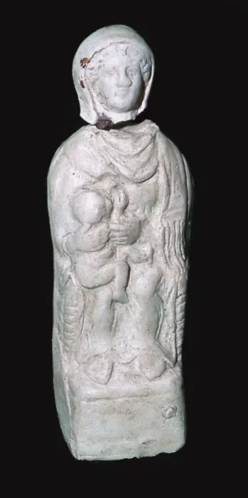 Framed Print : Statuette of a Celtic mother-goddess Framed Print : Statuette of a Celtic mother-goddess