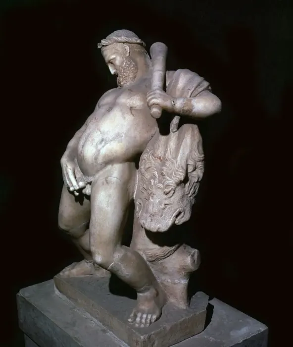 Framed Print : Statuette of a drunken Hercules from the Roman town of Herculaneum Framed Print : Statuette of a drunken Hercules from the Roman town of Herculaneum