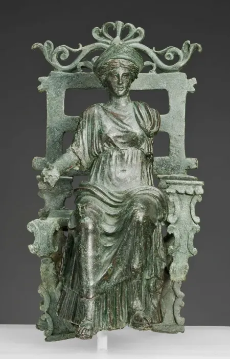Framed Print : Statuette of an Enthroned Figure, 1st century. Creator: Unknown Framed Print : Statuette of an Enthroned Figure, 1st century. Creator: Unknown