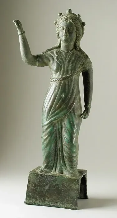 Framed Print : Statuette of a Goddess, Greco-Roman Period (200 BCE-200 CE) or modern. Creator: Unknown