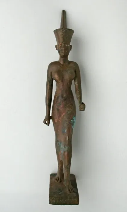 Framed Print : Statuette of the Goddess Neith, Egypt, Third Intermediate-Late Period