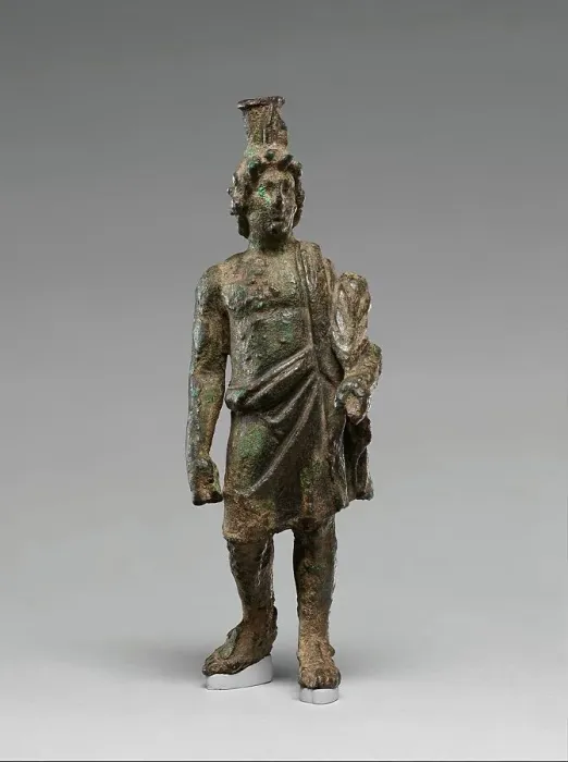 Framed Print : Statuette of Hermanubis; Statuette of a god, possibly Serapis, 2nd-3rd century A.D. Creator: Unknown Framed Print : Statuette of Hermanubis; Statuette of a god, possibly Serapis, 2nd-3rd century A.D. Creator: Unknown