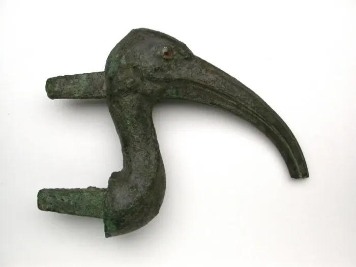 Framed Print : Statuette of an Ibis Head, Egypt, Late Period (664-332 BCE). Creator: Unknown Framed Print : Statuette of an Ibis Head, Egypt, Late Period (664-332 BCE). Creator: Unknown