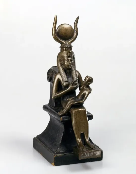 Framed Print : Statuette of Isis with Horus on her Laps Framed Print : Statuette of Isis with Horus on her Laps