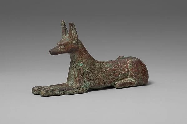 Statuette of a Jackal, Egypt, Late Period, Dynasty 26 (664-525 BCE). Creator: Unknown