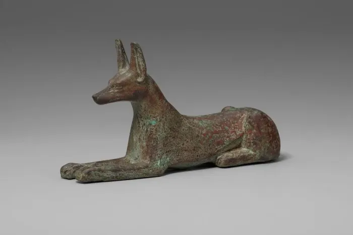 Framed Print : Statuette of a Jackal, Egypt, Late Period, Dynasty 26 (664-525 BCE). Creator: Unknown Framed Print : Statuette of a Jackal, Egypt, Late Period, Dynasty 26 (664-525 BCE). Creator: Unknown