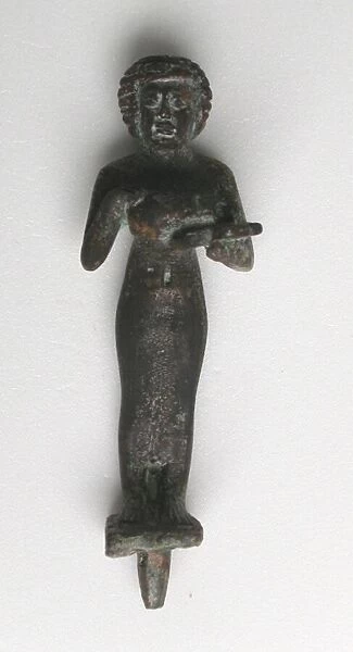 Statuette of a Priestess with Offering Table and Situla, Egypt, Third Intermediate Period