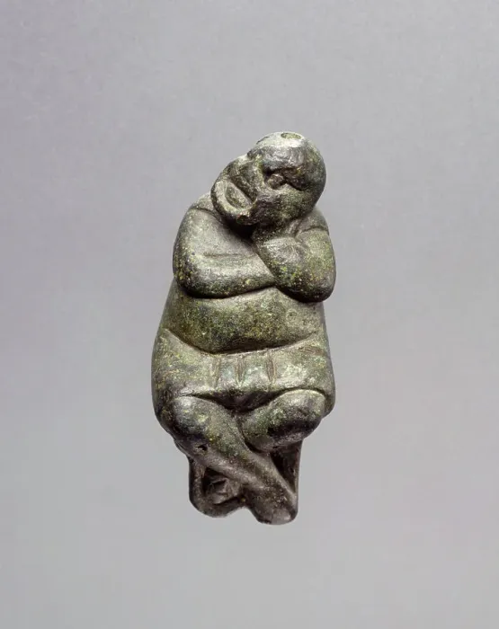 Framed Print : Statuette of a Seated Actor, 1st century A.D. Creator: Unknown Framed Print : Statuette of a Seated Actor, 1st century A.D. Creator: Unknown