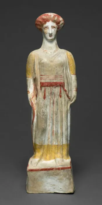 Framed Print : Statuette of a Woman, about 450 BCE. Creator: Unknown Framed Print : Statuette of a Woman, about 450 BCE. Creator: Unknown