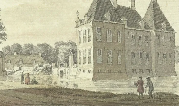 Framed Print : Staverden Castle near Ermelo, 1754. Creator: Anon Framed Print : Staverden Castle near Ermelo, 1754. Creator: Anon
