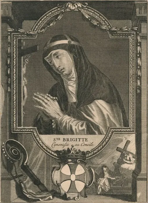 Framed Print : Ste. Brigitte, 1713. Creator: Bernard Picart Framed Print : Ste. Brigitte, 1713. Creator: Bernard Picart