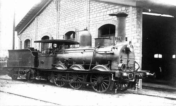Steam engine number 278 built by Kitson at Leeds, England, system of inner cylinders