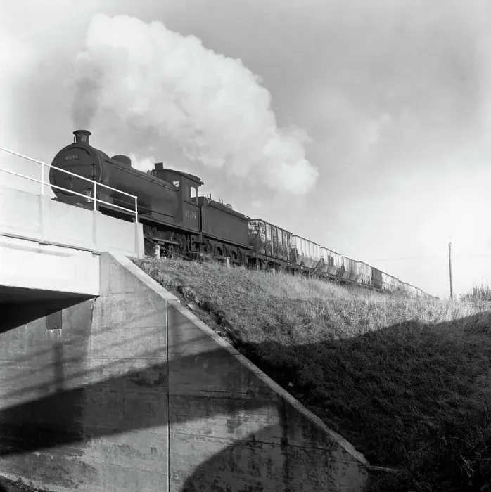 Framed Print : Steam loco no 65794 hauling coal from Lynemouth Colliery, Northumberland, 1963. Artist Framed Print : Steam loco no 65794 hauling coal from Lynemouth Colliery, Northumberland, 1963. Artist