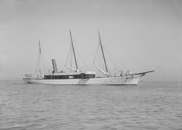Framed Print : The steam yacht Isa, 1911. Creator: Kirk & Sons of Cowes Framed Print : The steam yacht Isa, 1911. Creator: Kirk & Sons of Cowes
