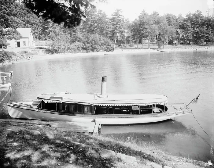 Framed Print : Steam yacht Montcalm, between 1900 and 1905. Creator: Unknown