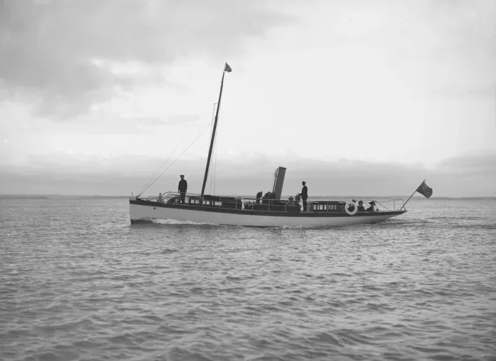Framed Print : The steam yacht Narwhal under way, 1913. Creator: Kirk & Sons of Cowes Framed Print : The steam yacht Narwhal under way, 1913. Creator: Kirk & Sons of Cowes