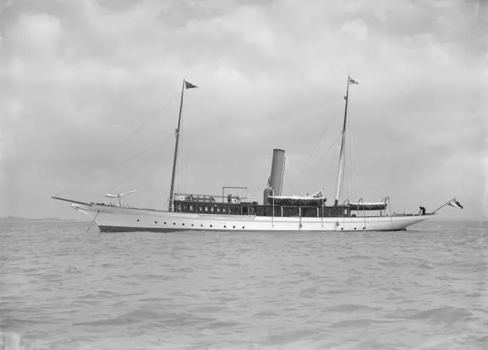 Framed Print : The steam yacht Sirocco II, 1911. Creator: Kirk & Sons of Cowes Framed Print : The steam yacht Sirocco II, 1911. Creator: Kirk & Sons of Cowes