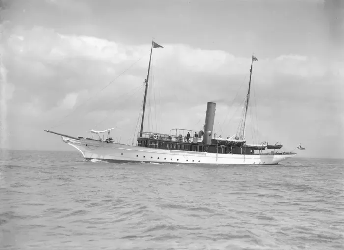 Framed Print : The steam yacht Sirocco II, 1911. Creator: Kirk & Sons of Cowes Framed Print : The steam yacht Sirocco II, 1911. Creator: Kirk & Sons of Cowes
