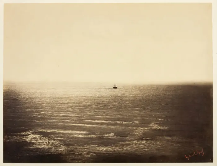 Framed Print : The Steamboat, 1856. Creator: Gustave Le Gray Framed Print : The Steamboat, 1856. Creator: Gustave Le Gray
