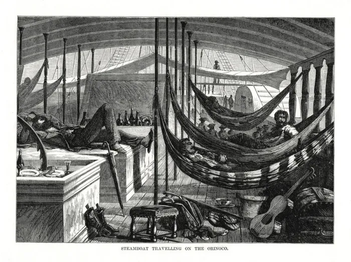 Framed Print : Steamboat travelling on the Orinoco, South America, 1877 Framed Print : Steamboat travelling on the Orinoco, South America, 1877