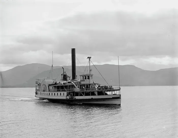 Framed Print : Steamer Horicon, Lake George, N.Y. (1904?). Creator: William H. Jackson