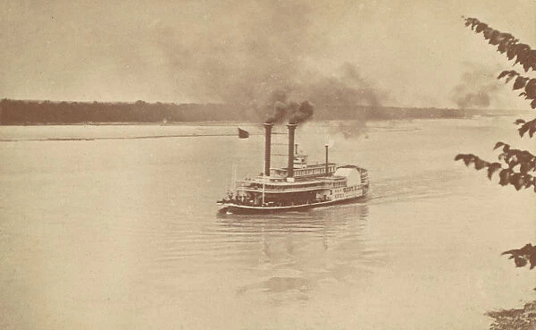 Steamer R. E. Lee Racing with Natches When Nearing St. Louis, ca. 1870