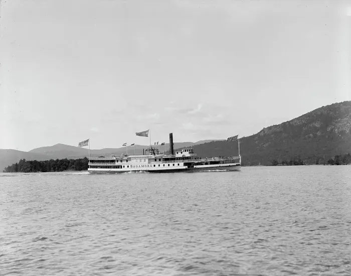 Framed Print : Steamer Sagamore, Lake George, N.Y. between 1900 and 1910. Creator: William H. Jackson